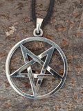Pentagramm 138 mit Schlangenkette - Silber
