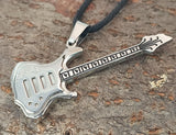 Gitarre 3 mit Panzerkette - Edelstahl