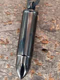 Patrone 74 mit Panzerkette - Edelstahl