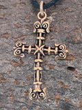Anhänger 05 Kreuz - Bronze