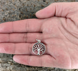 Lebensbaum 98 mit Schlangenkette - Silber