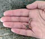 Anhänger 24 Kreuz - Bronze