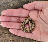 Anhänger 54 Runenkreis - Bronze