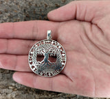 Lebensbaum 211 mit Schlangenkette - Silber