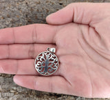 Lebensbaum 87 mit Schlangenkette - Silber