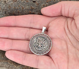 Anhänger 394 Wolfskopf - Silber