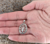 Lebensbaum 102 mit Schlangenkette - Silber