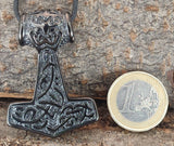 Thorshammer 199 mit Königskette - Edelstahl