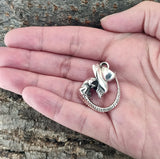 Alien 178 mit Schlangenkette - Silber