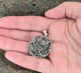 Odin mit Raben 349 mit Schlangenkette - Silber