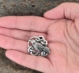 Rabe 274 mit Schlangenkette - Silber