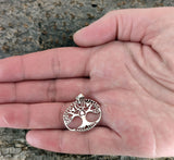 Lebensbaum 99 mit Schlangenkette - Silber