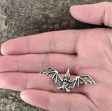 Fledermaus 241 mit Schlangenkette - Silber
