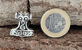 Thorshammer 222 mit Korbkette - Silber