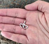 Herzen 185 mit Schlangenkette - Silber