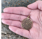 Anhänger 85 Blume des Lebens - Bronze