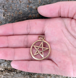 Anhänger 32 Pentagramm - Bronze