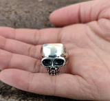 Ring Totenkopf, Gr. 54-76 (tk11) - Silber