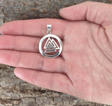 Wotansknoten 322 mit Schlangenkette - Silber