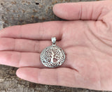 Lebensbaum 154 mit Kette - Edelstahl