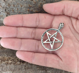 Anhänger 50 Pentagramm - Silber