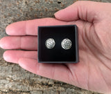 Ohrstecker 23 Blume des Lebens - Silber