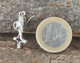 Ohrring 25 Wolfskreuz - Silber