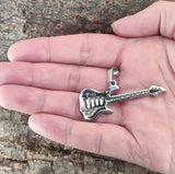 Gitarre 155 mit Panzerkette - Edelstahl
