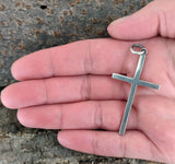 Kreuz 21 mit Schlangenkette - Silber