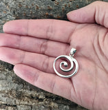 Anhänger 22 Spirale - Silber