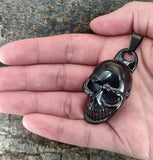 Totenkopf 173 mit Königskette - Edelstahl