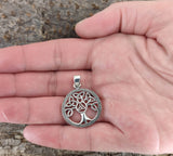 Lebensbaum 167 mit Schlangenkette - Silber