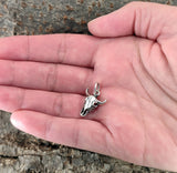 Stier 7 mit Schlangenkette - Silber