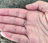 Unendlichkeitszeichen 187 mit Schlangenkette - Silber