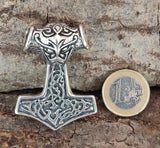 Kombi 78 Thorshammer mit Königskette - Silber