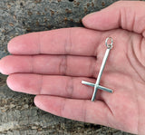 Kreuz 62 mit Schlangenkette - Silber