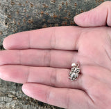 Eule 13 A mit Schlangenkette - Silber
