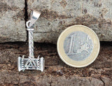 Thorshammer 396 mit Schlangenkette - Silber