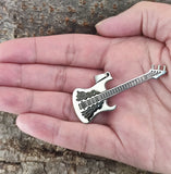 Anhänger 2 Gitarre - Edelstahl