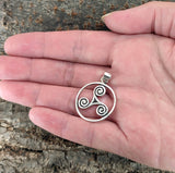 Triskele 24 mit Schlangenkette - Silber