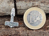 Thorshammer 140 mit Schlangenkette - Silber
