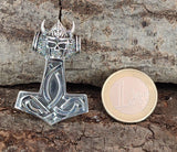 Kombi 152 Thorshammer mit Königskette - Silber