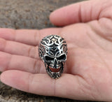 Ring Totenkopf, Gr. 60-74 (tk7) - Silber