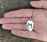 Anhänger 312 Mannaz - Silber