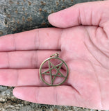Anhänger 28 Pentagramm - Bronze