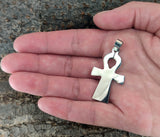 Ankh 10 mit Panzerkette - Edelstahl