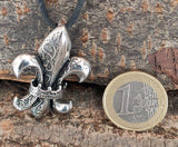 Fleur-de-Lis 160 mit Panzerkette - Edelstahl