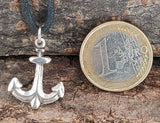 Anker 125 mit Schlangenkette - Silber