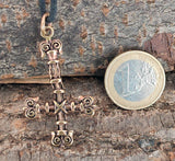 Anhänger 25 Kreuz - Bronze