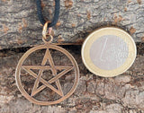 Anhänger 32 Pentagramm - Bronze